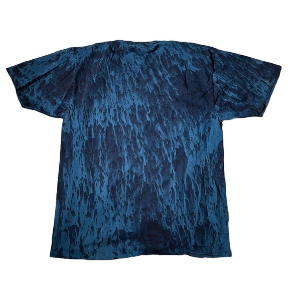 Vintage 90's Tie Dye Boat Ship Seagull Ocean‎ T Shirt XL Men's USA Blue - Picture 2 of 8